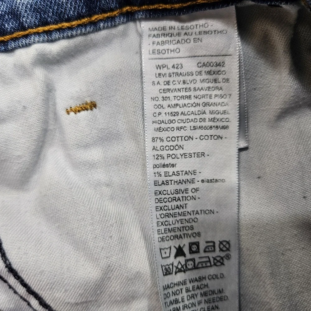 Levi Strauss Signature Slim Mens Jeans 36x32 Blue Medium Wash Mid Rise Stretch